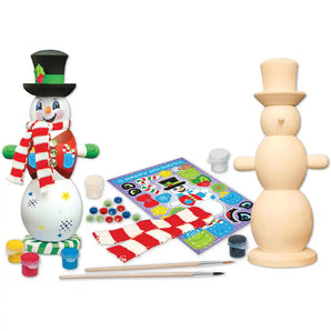 Wooden Snowman Painting Kit