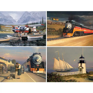 Set of 4 William Phillips Jigsaw Puzzles