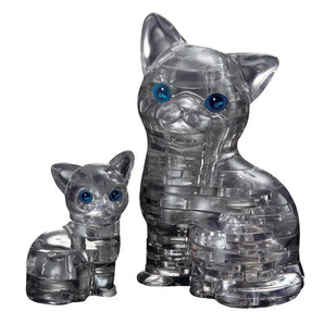 3D Cat Kitten Crystal Puzzle