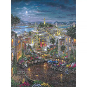 Moonlight Over Lombard Jigsaw Puzzle