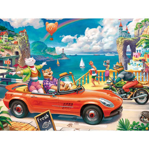 Cool Cats Beach Jigsaw Puzzle