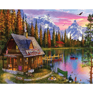 The Fishing Hut 1000 Piece jigsaw Puzzle