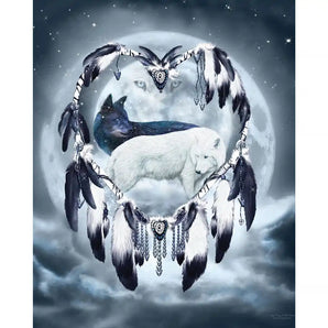 Yin Yang Wolf Mates 1000 Large Piece Jigsaw Puzzle