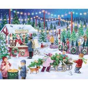 Christmas Tree Farm 1000 Large Piece Jigsaw Puzzle