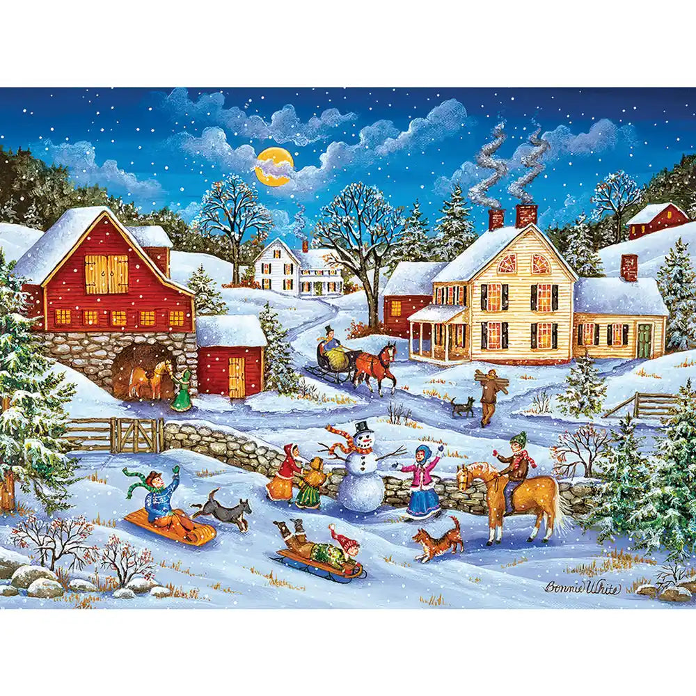 Sledding Race Jigsaw Puzzle