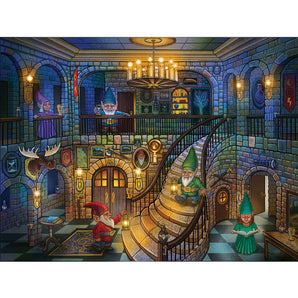 Gnomes At Night Seek And Find Glow Jigsaw Puzzle