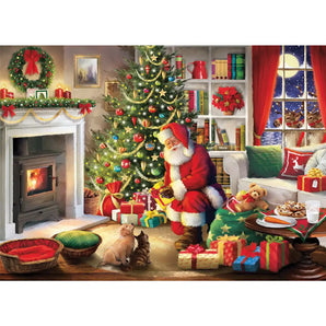 Santas Visit 1000 Piece Jigsaw Puzzle