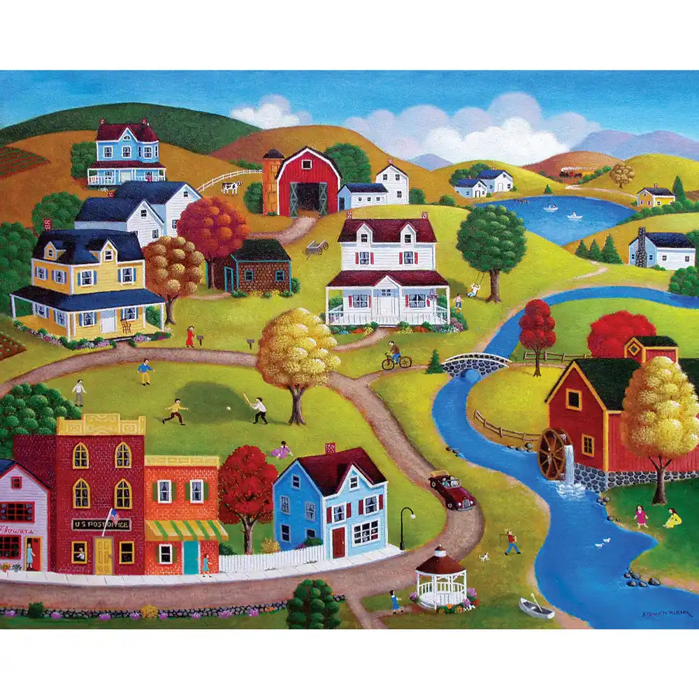 Philadelphia Skyline Jigsaw Puzzle - 1000 Pieces, Basswood Material, Stained Art Mural (29.5x19.6 In)