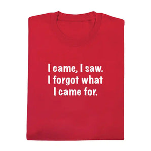 I Came I Saw I Forgot T Shirt