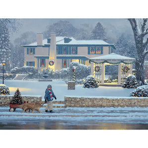 Winter's Eve Delivery Jigsaw Puzzle