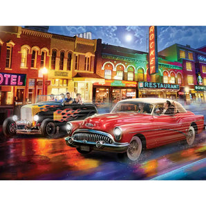 50s Drag Race Jigsaw Puzzle