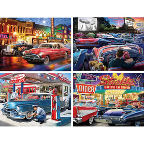 Set of 4 Larry Jones Jigsaw Puzzles