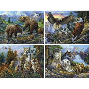 Set of 4 Oleg Gavrilov Jigsaw Puzzles