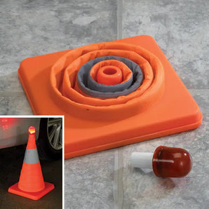 Pop Up Flashing Safety Cone