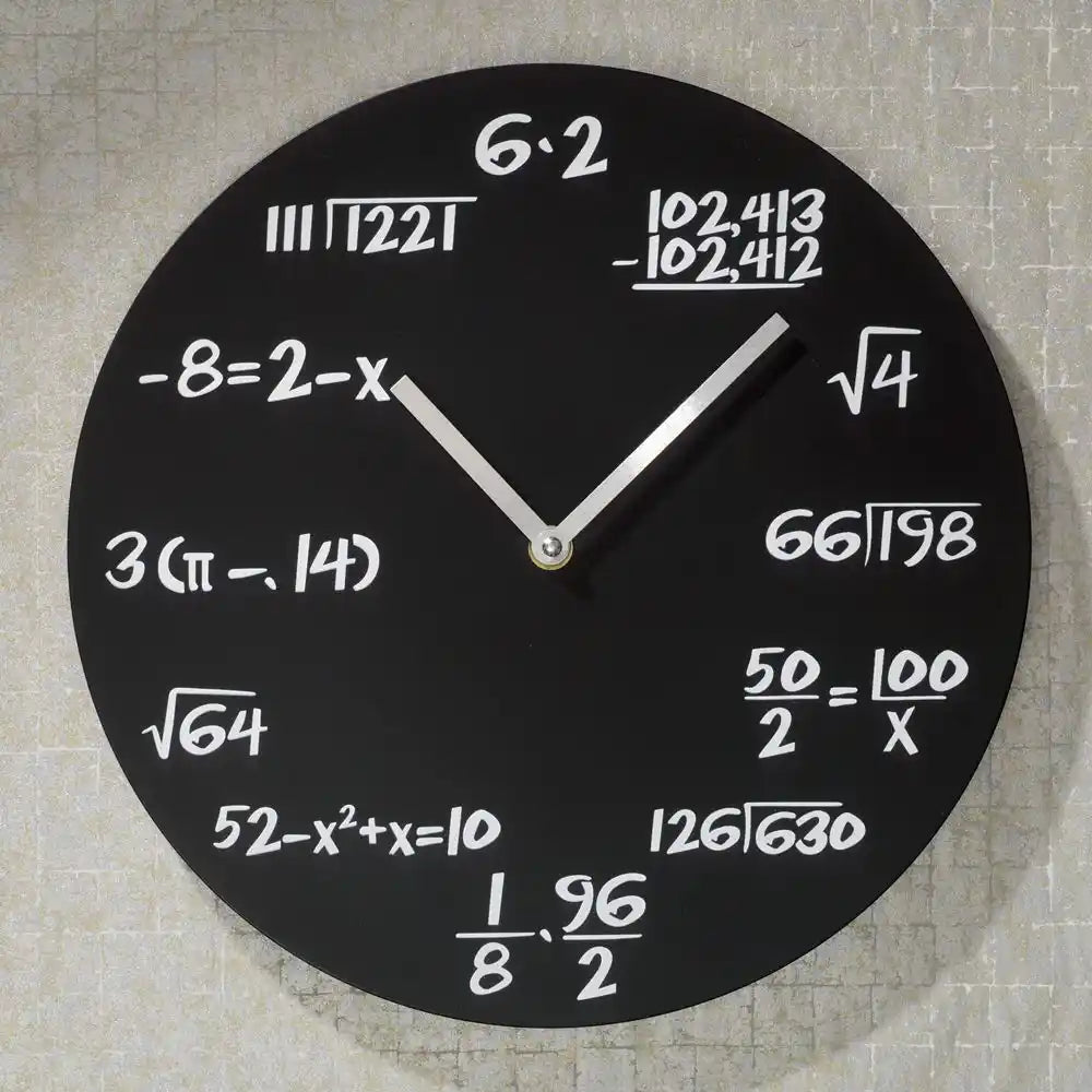 Math Quiz Wall Clock | Bits and Pieces Canada
