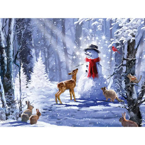 Forest Snowman 300 Large Piece Jigsaw Puzzle