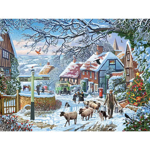 Country Winter Bus Jigsaw Puzzle