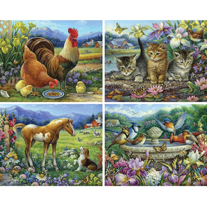 Gathering In the Sun 4in1 Multi Pack Puzzle Set