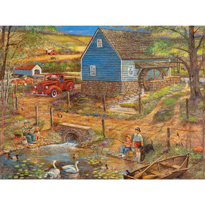 Pop Pop's Fishing Hole 500 Piece Jigsaw Puzzle