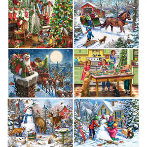 Set of 6 Liz GoodrickDillon Jigsaw Puzzles