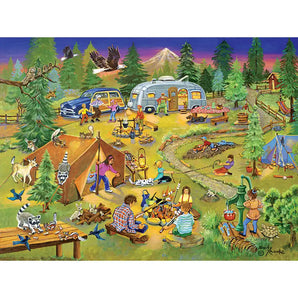 Camping with Grandma and Gramps Jigsaw Puzzle