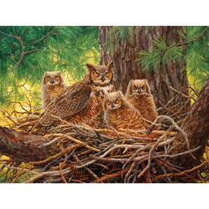 Forest Haven Great Horned Owl Jigsaw Puzzle