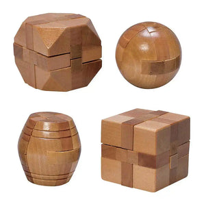 Set of 4 Wooden Puzzles