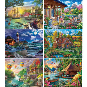 Set of 6 Image World Jigsaw Puzzles