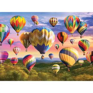 Hot Air Balloons Cloud Nine Tessellation Jigsaw Puzzle