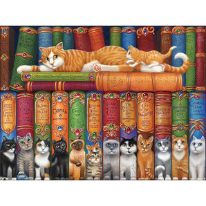 Cat Shelf 280 Piece Cloud Nine Tessellation Jigsaw Puzzle