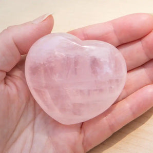 Rose Quartz Crystal Heart