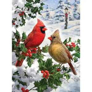 Cardinal Couple Jigsaw Puzzle