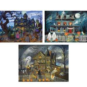 Set of 3 Halloween Jigsaw Puzzles