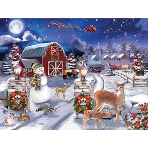 Winter Farmyard Jigsaw Puzzle