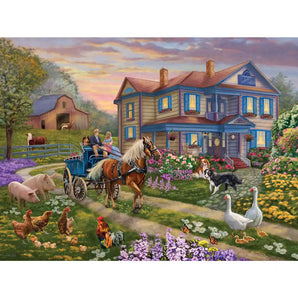 Greeting The Newborn Jigsaw Puzzle