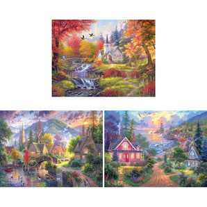 Set of 3 Abraham Hunter Jigsaw Puzzles