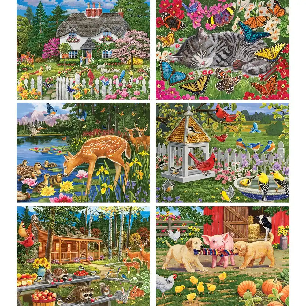 Set of 6 William Vanderdasson Jigsaw Puzzles