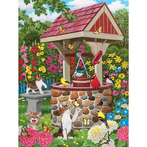 Backyard Wishing Well Jigsaw Puzzle