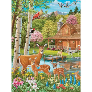 A Glorious Spring Day At The Cabin Jigsaw Puzzle