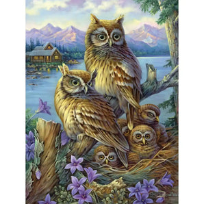 Owls In The Wilderness 1000 Piece Owl Puzzle