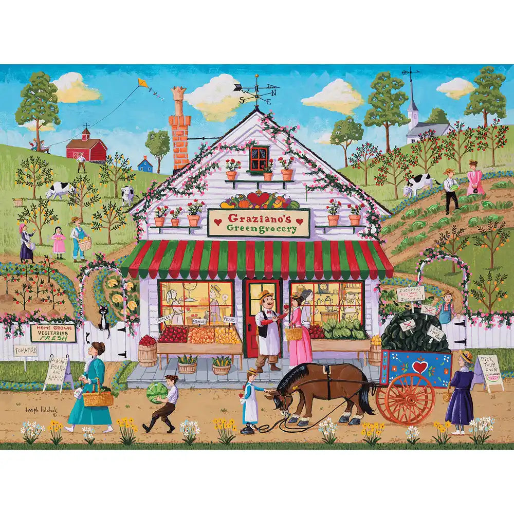 Graziano's Greengrocery 300 Large Piece Jigsaw Puzzle | Bits and Pieces ...