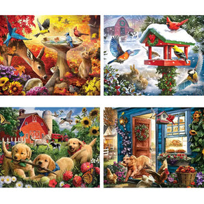 Country Living 4in1 MultiPack Puzzle Set