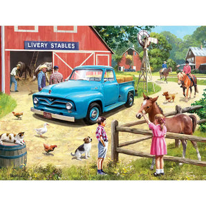 A Stop at the Stables Jigsaw Puzzle