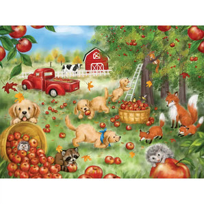 Apple Harvest Fun 500 Piece Jigsaw Puzzle