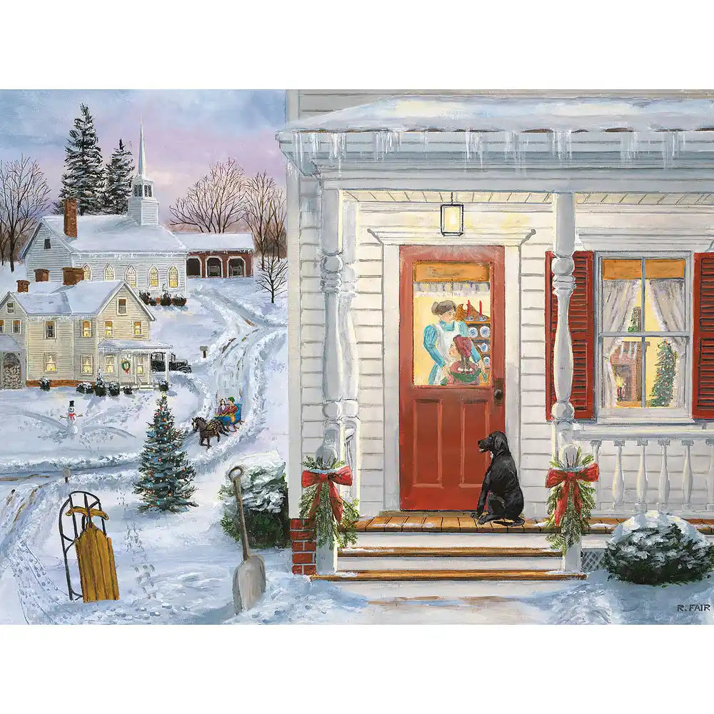 Ceaco Miriam Bos Patiently Waiting — 500 Piece Round Jigsaw Puzzle For Adults & Families - View #11