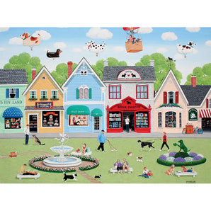 Dog Lovers Lane Jigsaw Puzzle