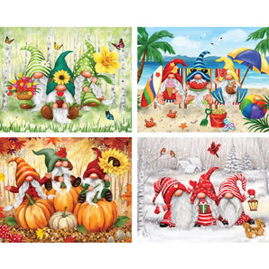 Playful Gnomes 4in1 MultiPack Puzzle Sets