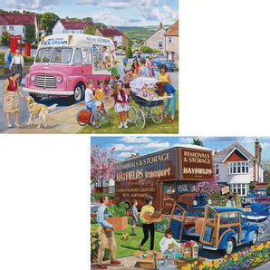 Set of 2 Trevor Mitchell Jigsaw Puzzles