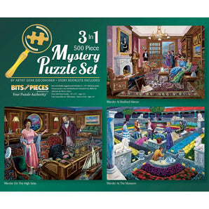 Murder Mystery 3 in 1 Multi-Pack Puzzle Set