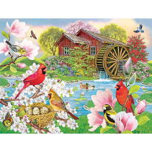 Spring at the Mill Pond Jigsaw Puzzle